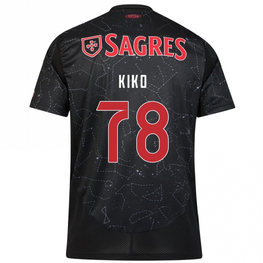 Niño Fútbol Camiseta Kiko #78 Negro Rojo 2ª Equipación 2024/25 México