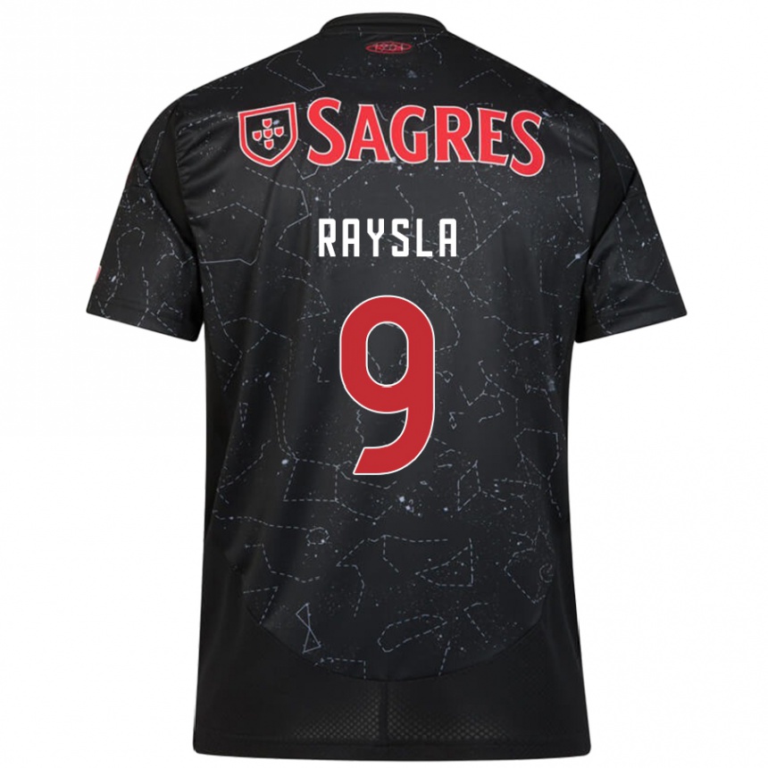 Niño Fútbol Camiseta Nycole Raysla #9 Negro Rojo 2ª Equipación 2024/25 México