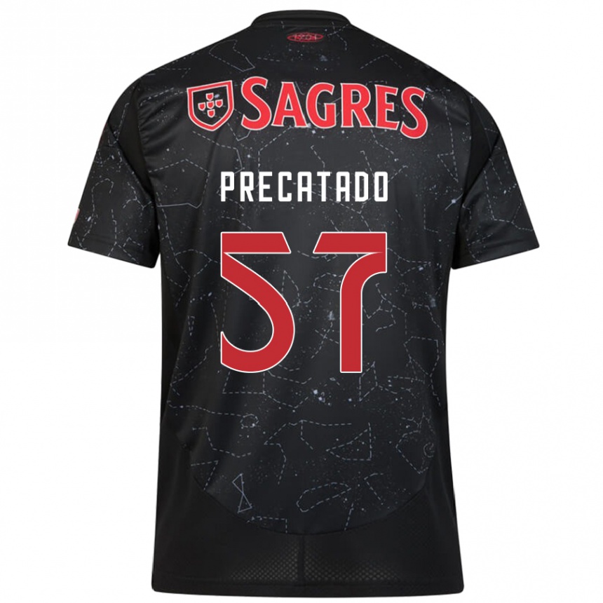 Niño Fútbol Camiseta Precatado #57 Negro Rojo 2ª Equipación 2024/25 México