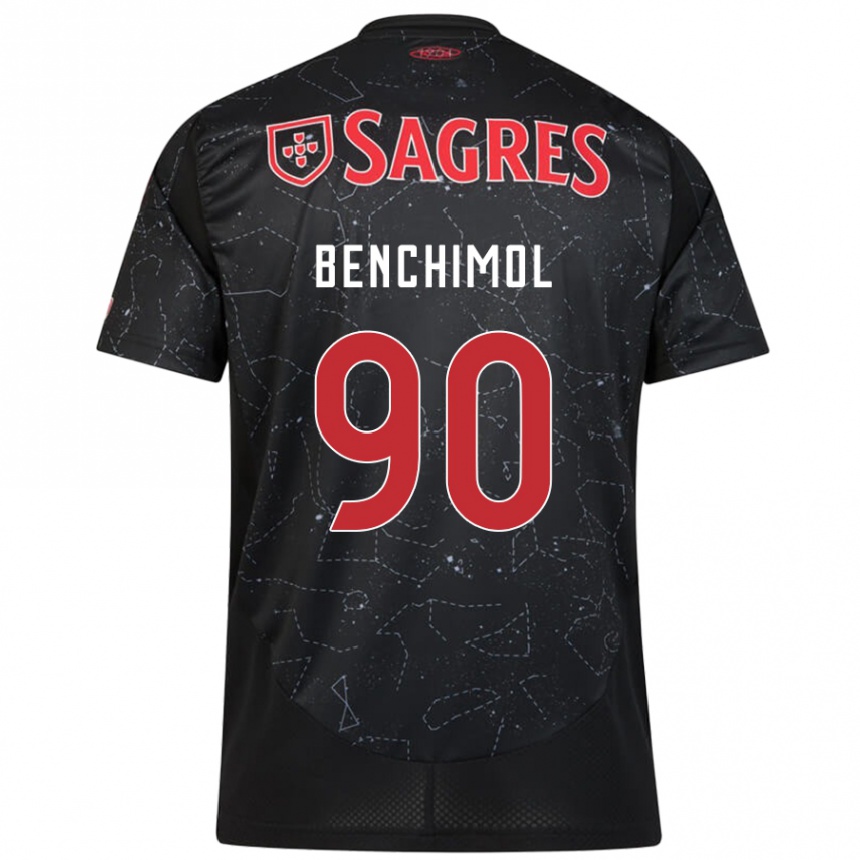 Niño Fútbol Camiseta Benchimol #90 Negro Rojo 2ª Equipación 2024/25 México