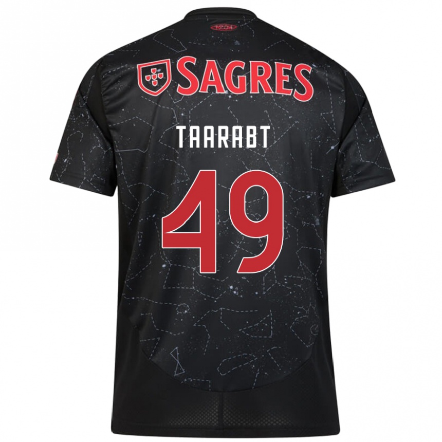 Niño Fútbol Camiseta Adel Taarabt #49 Negro Rojo 2ª Equipación 2024/25 México