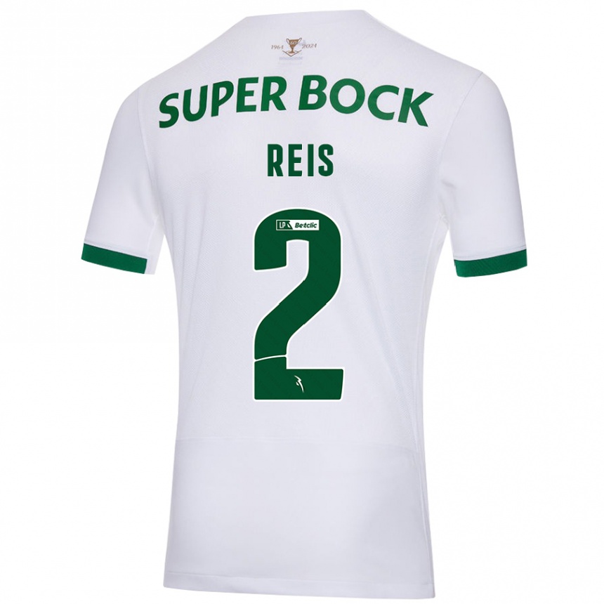 Niño Fútbol Camiseta Matheus Reis #2 Blanco Verde 2ª Equipación 2024/25 México