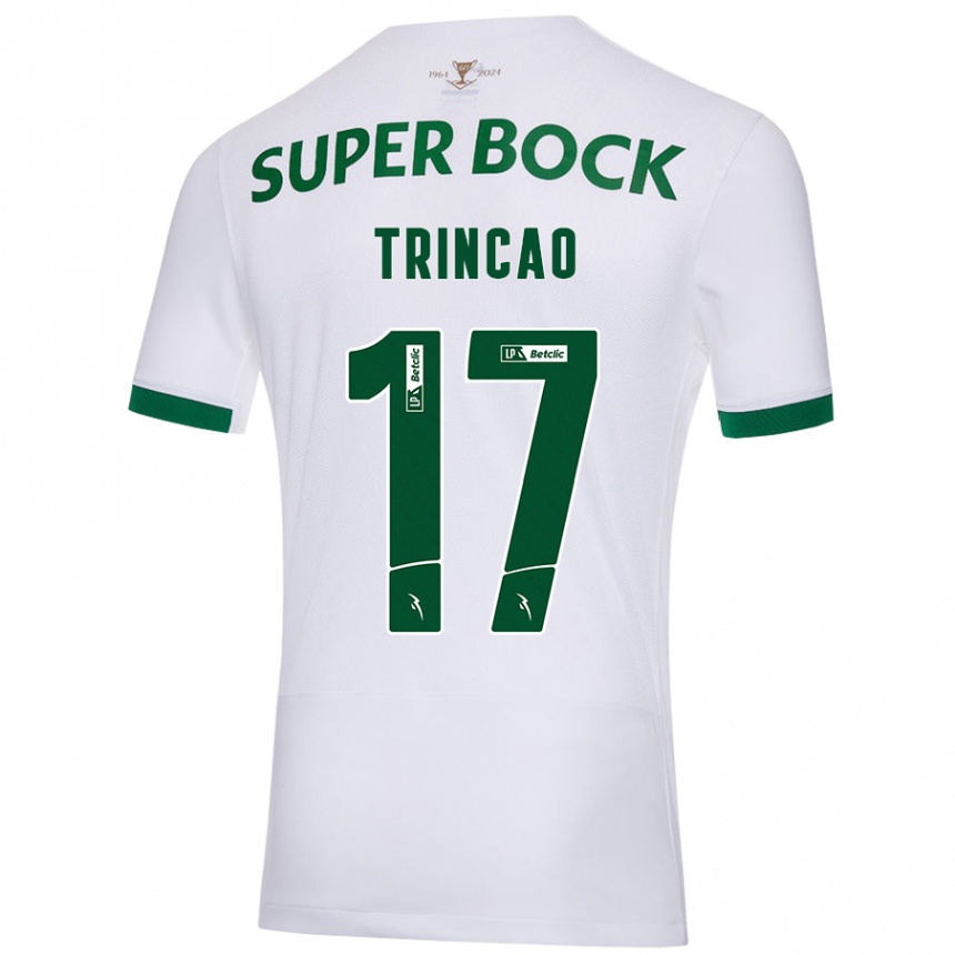 Niño Fútbol Camiseta Trincão #17 Blanco Verde 2ª Equipación 2024/25 México