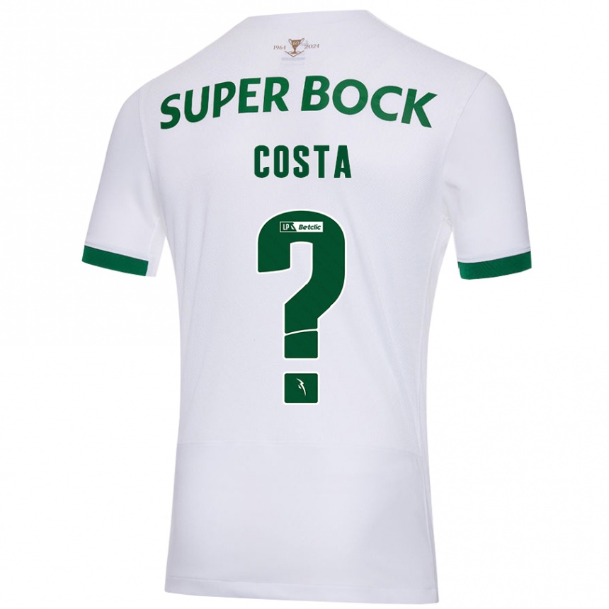 Niño Fútbol Camiseta Daniel Costa #0 Blanco Verde 2ª Equipación 2024/25 México