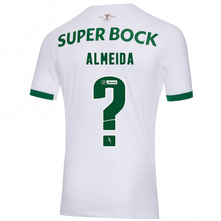 Niño Fútbol Camiseta Miguel Almeida #0 Blanco Verde 2ª Equipación 2024/25 México