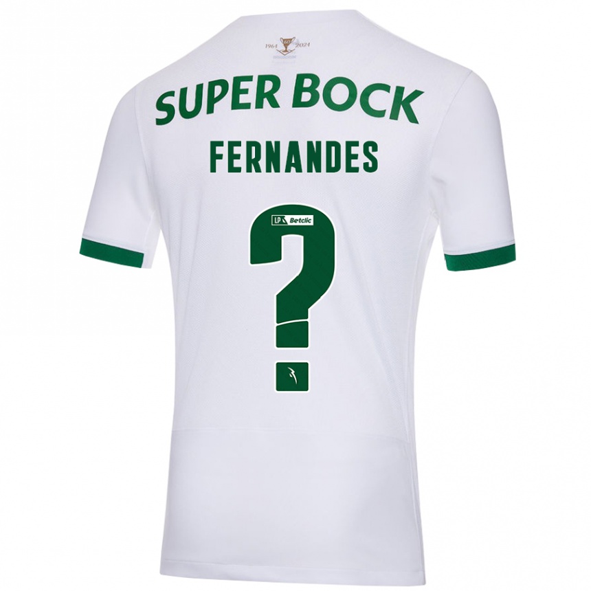 Niño Fútbol Camiseta Santiago Fernandes #0 Blanco Verde 2ª Equipación 2024/25 México