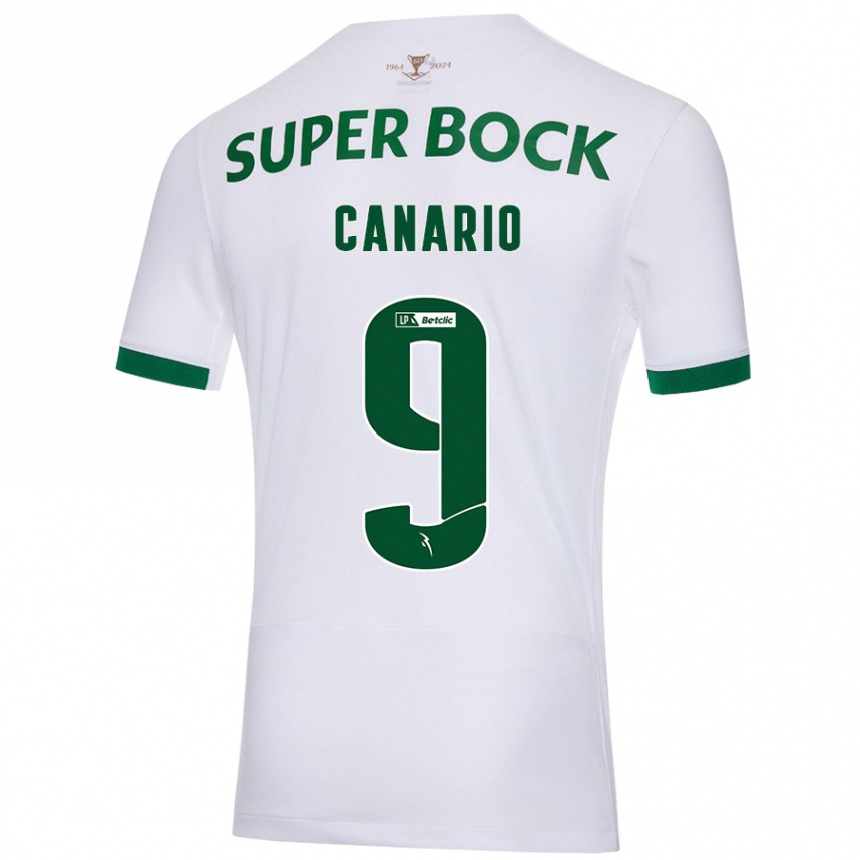 Niño Fútbol Camiseta Francisco Canário #9 Blanco Verde 2ª Equipación 2024/25 México