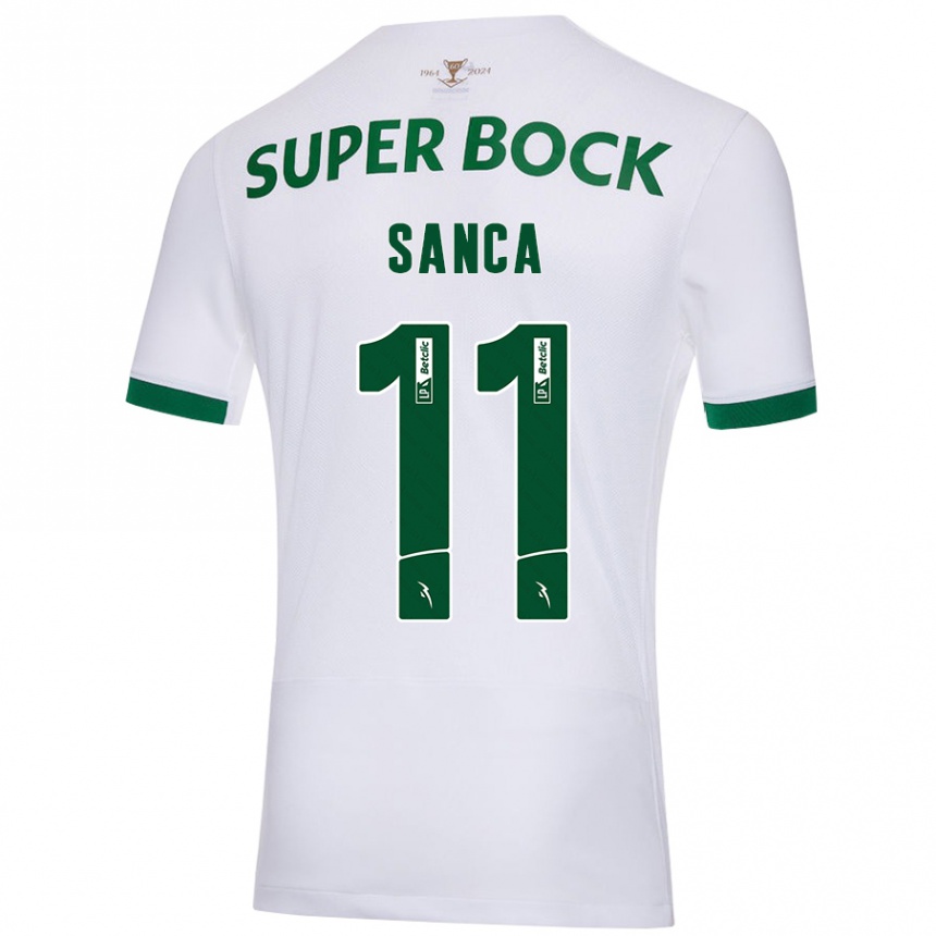 Niño Fútbol Camiseta Pedro Sanca #11 Blanco Verde 2ª Equipación 2024/25 México