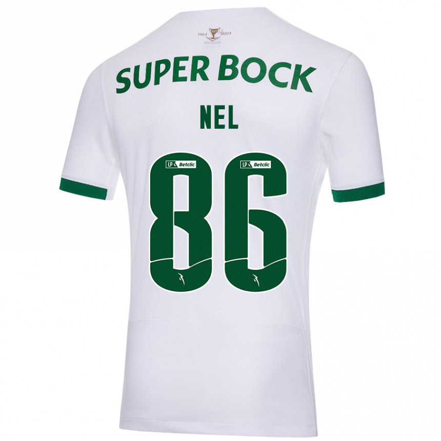 Niño Fútbol Camiseta Rafael Nel #86 Blanco Verde 2ª Equipación 2024/25 México