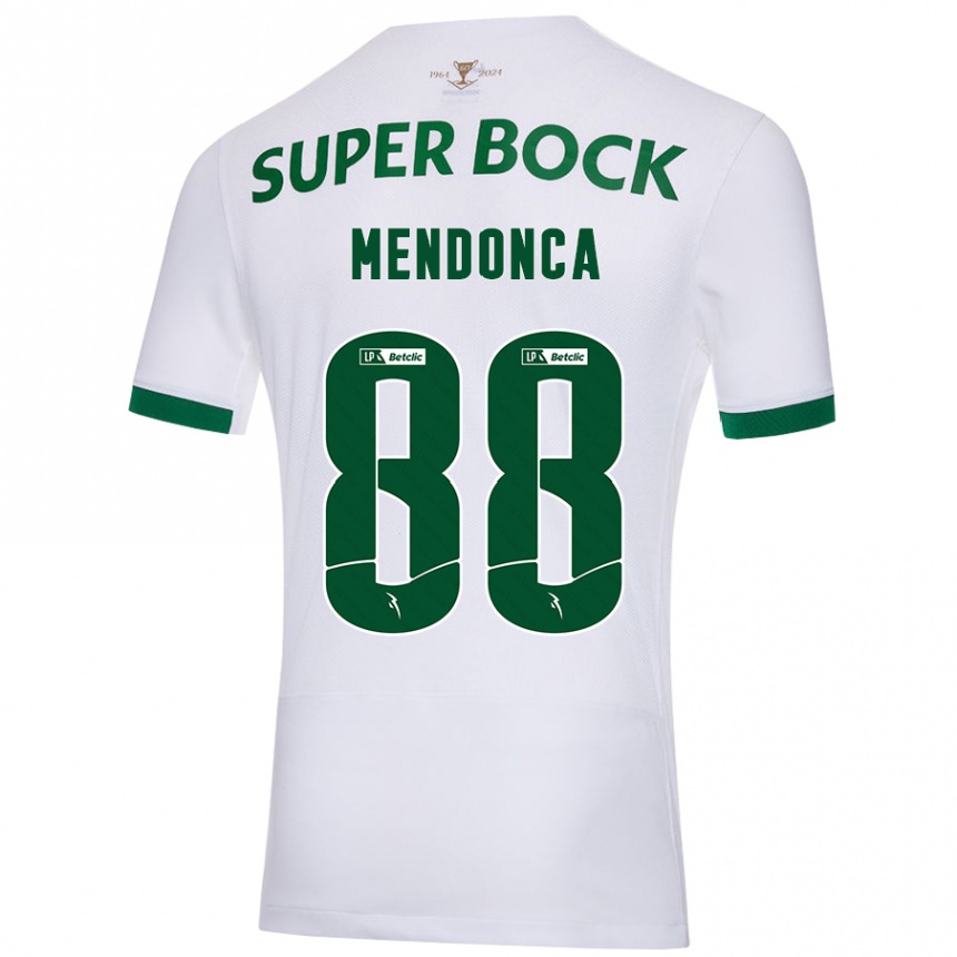 Niño Fútbol Camiseta Manuel Mendonça #88 Blanco Verde 2ª Equipación 2024/25 México