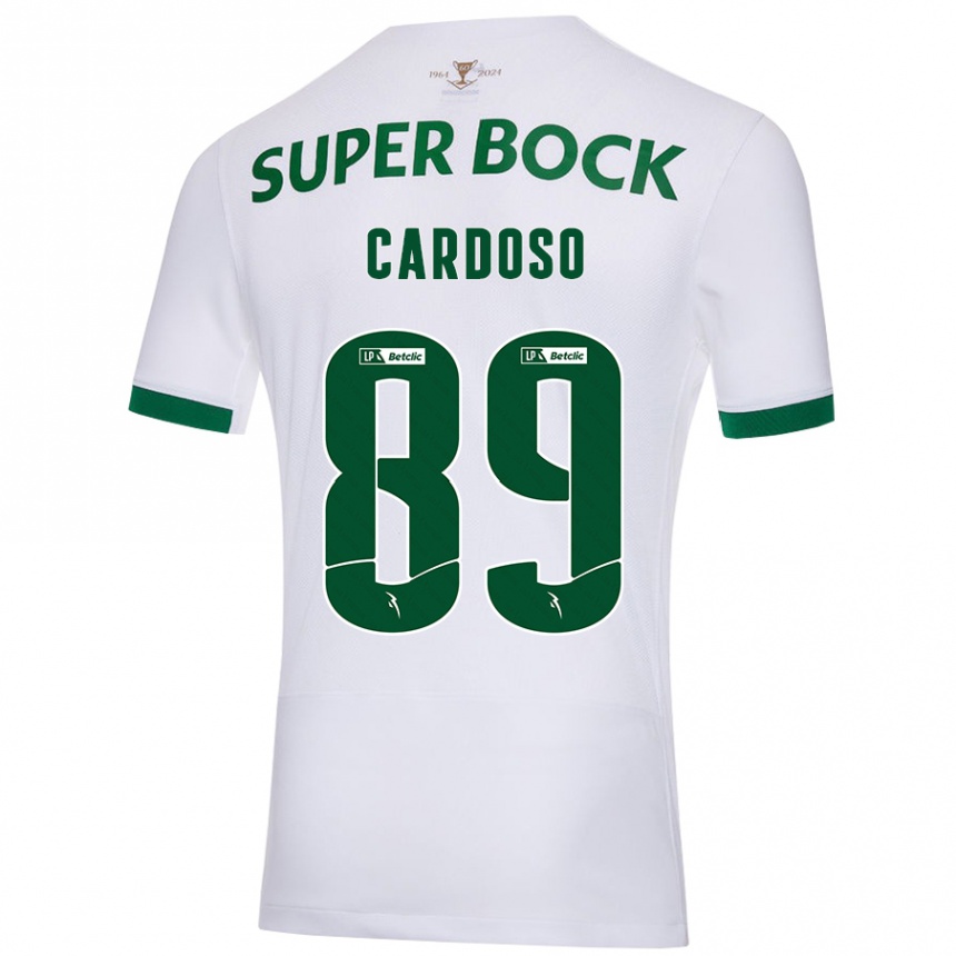 Niño Fútbol Camiseta Nilton Cardoso #89 Blanco Verde 2ª Equipación 2024/25 México