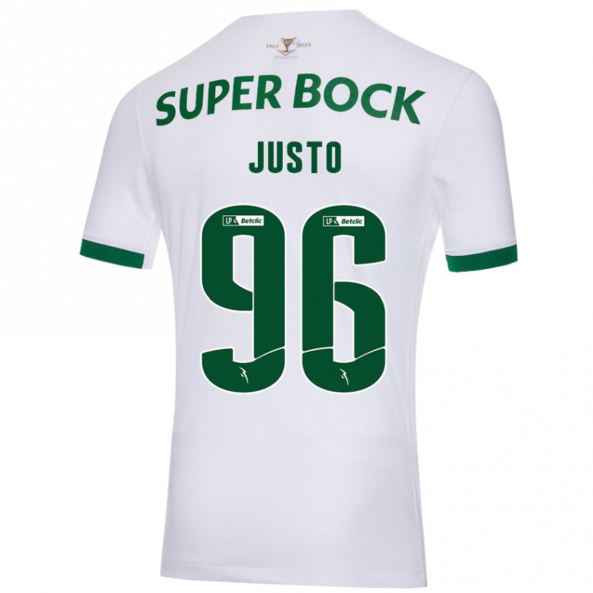 Niño Fútbol Camiseta Samuel Justo #96 Blanco Verde 2ª Equipación 2024/25 México