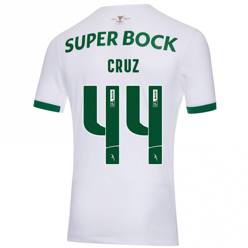 Niño Fútbol Camiseta Marco Cruz #44 Blanco Verde 2ª Equipación 2024/25 México