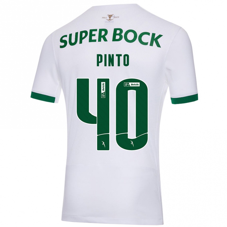 Niño Fútbol Camiseta Rita Pinto De Almeida #40 Blanco Verde 2ª Equipación 2024/25 México