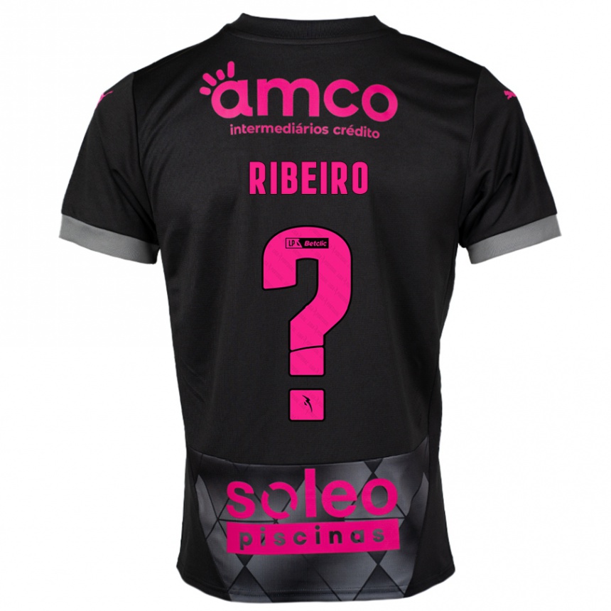 Niño Fútbol Camiseta Yuri Ribeiro #0 Negro Rosa 2ª Equipación 2024/25 México