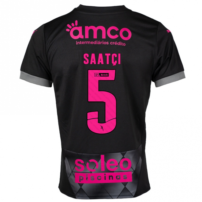 Niño Fútbol Camiseta Serdar Saatçı #5 Negro Rosa 2ª Equipación 2024/25 México