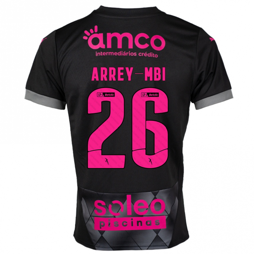 Niño Fútbol Camiseta Bright Arrey-Mbi #26 Negro Rosa 2ª Equipación 2024/25 México