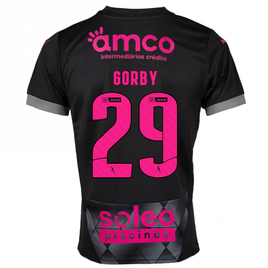 Niño Fútbol Camiseta Gorby #29 Negro Rosa 2ª Equipación 2024/25 México