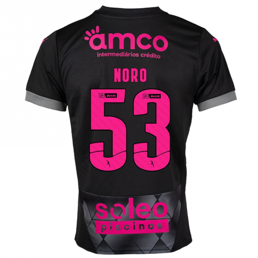 Niño Fútbol Camiseta Jonatás Noro #53 Negro Rosa 2ª Equipación 2024/25 México