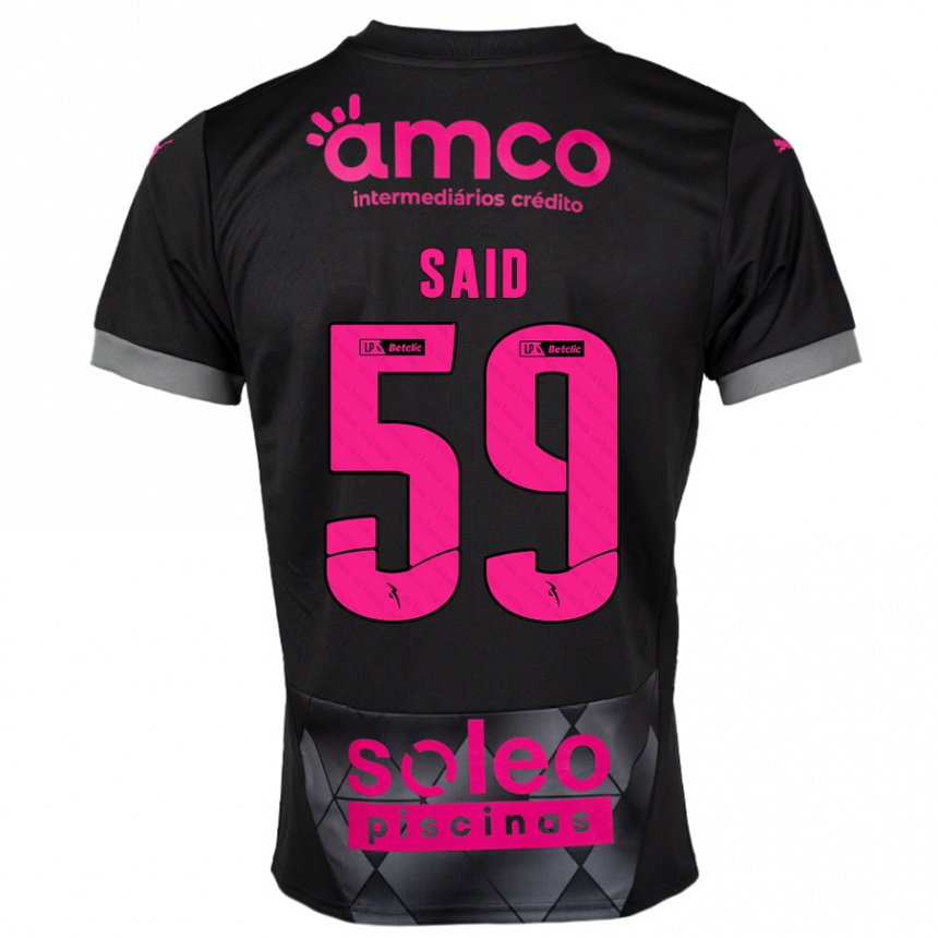 Niño Fútbol Camiseta Yan Said #59 Negro Rosa 2ª Equipación 2024/25 México