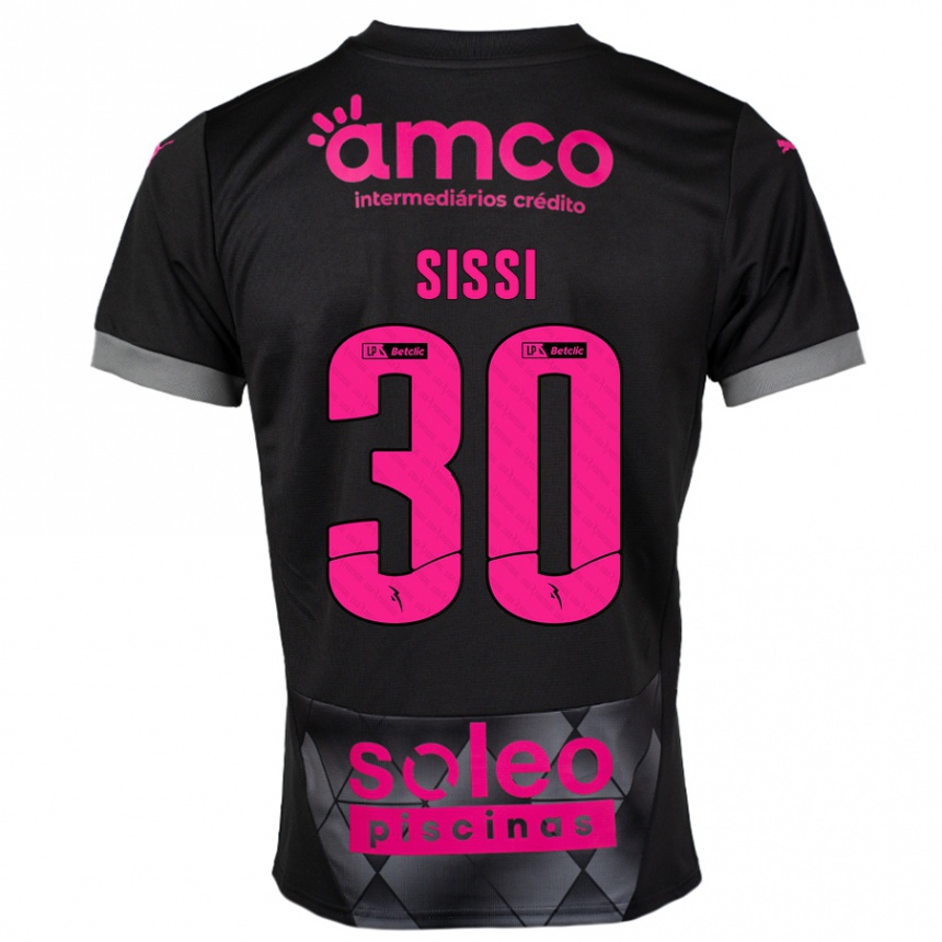 Niño Fútbol Camiseta Sissi #30 Negro Rosa 2ª Equipación 2024/25 México