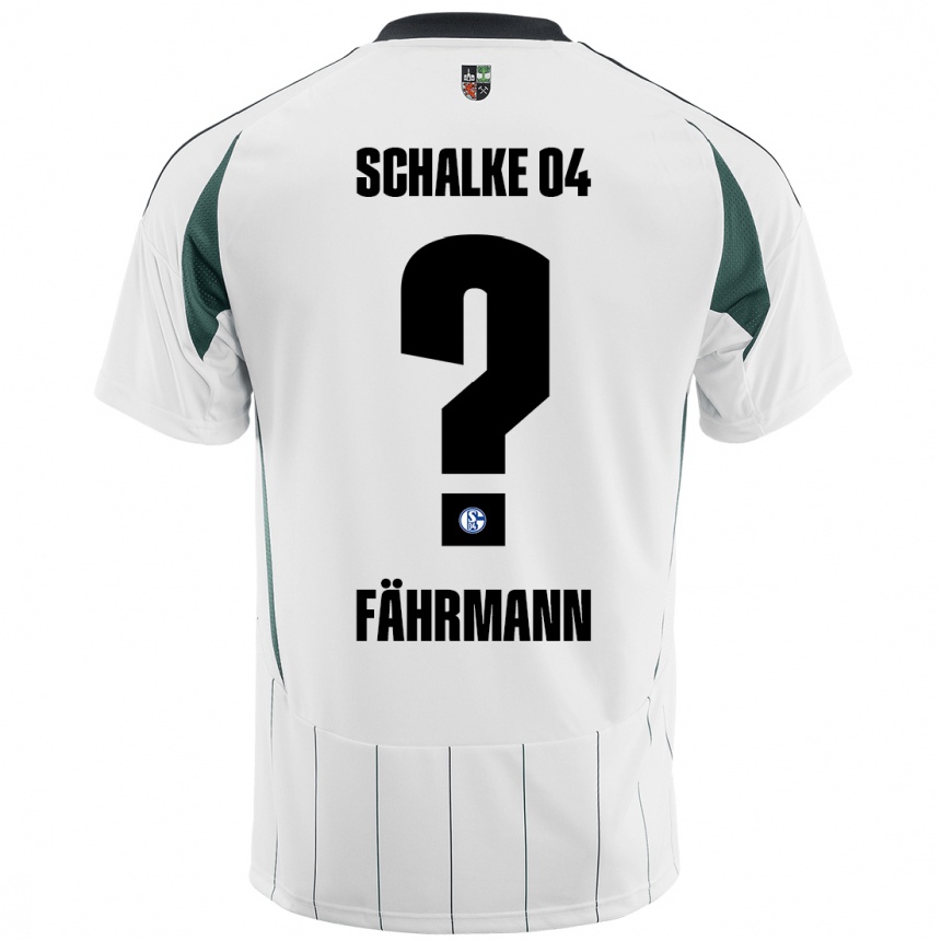 Niño Fútbol Camiseta Ralf Fährmann #0 Blanco Verde 2ª Equipación 2024/25 México