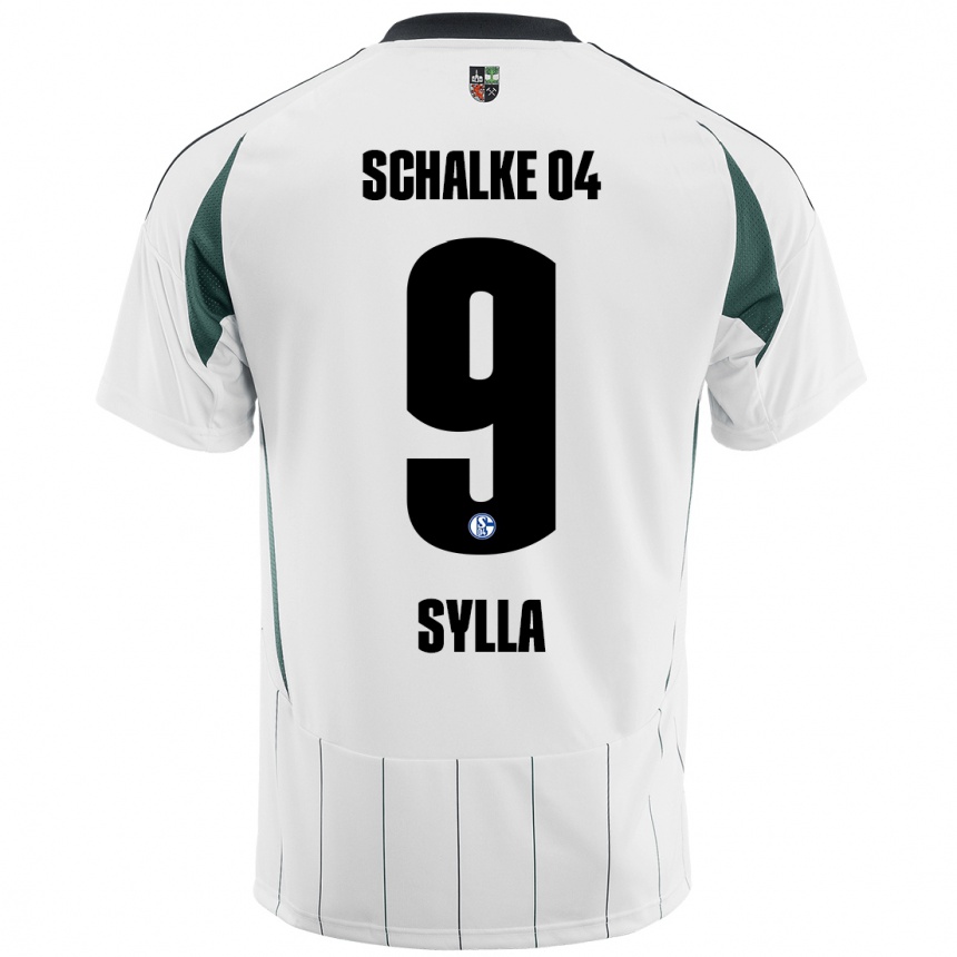 Niño Fútbol Camiseta Moussa Sylla #9 Blanco Verde 2ª Equipación 2024/25 México