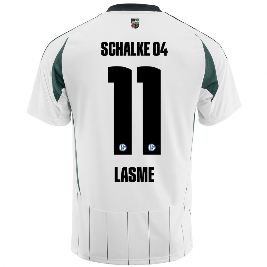 Niño Fútbol Camiseta Bryan Lasme #11 Blanco Verde 2ª Equipación 2024/25 México