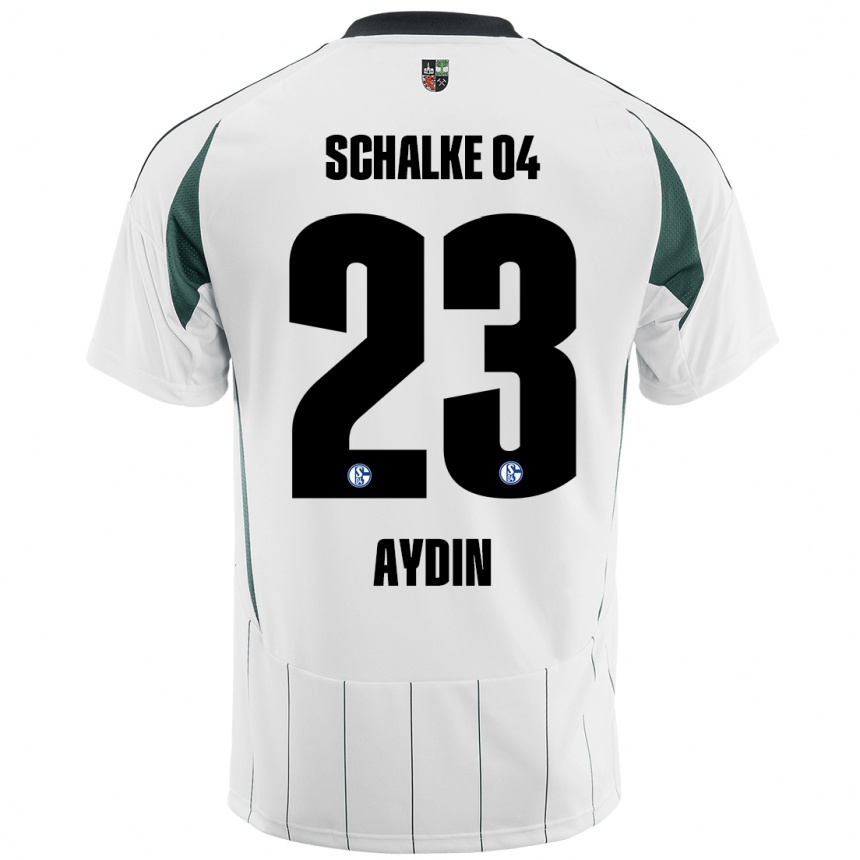 Niño Fútbol Camiseta Mehmet Aydın #23 Blanco Verde 2ª Equipación 2024/25 México