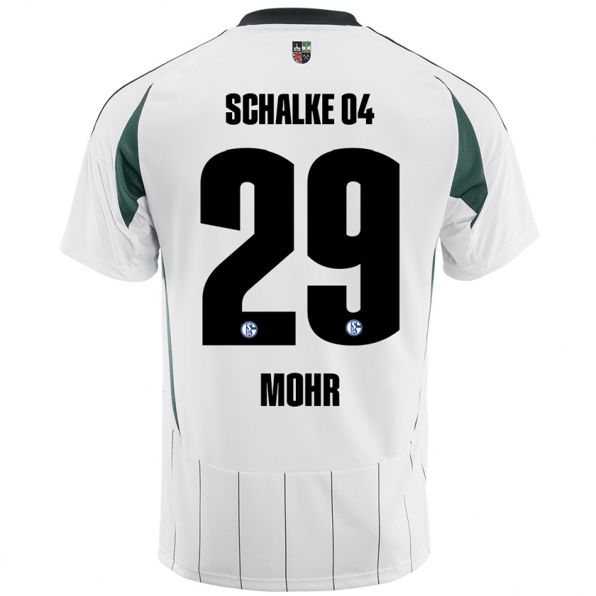 Niño Fútbol Camiseta Tobias Mohr #29 Blanco Verde 2ª Equipación 2024/25 México