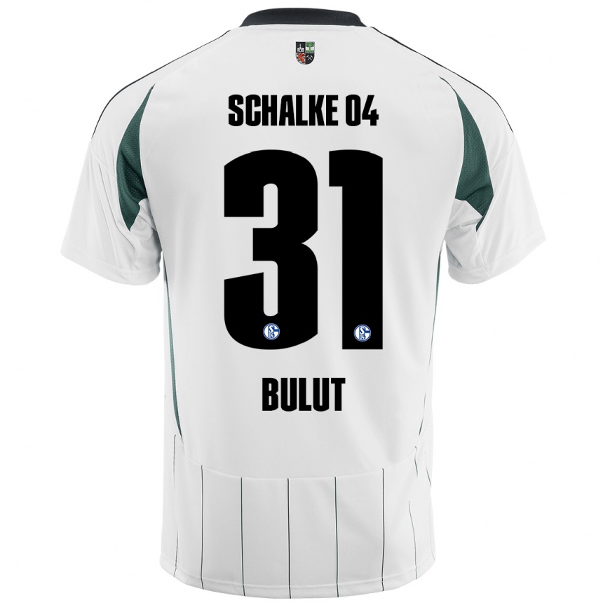 Niño Fútbol Camiseta Taylan Bulut #31 Blanco Verde 2ª Equipación 2024/25 México