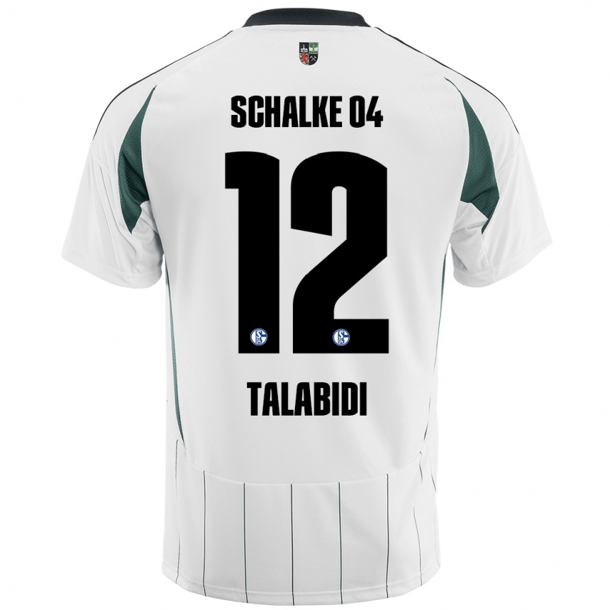 Niño Fútbol Camiseta Malik Talabidi #12 Blanco Verde 2ª Equipación 2024/25 México