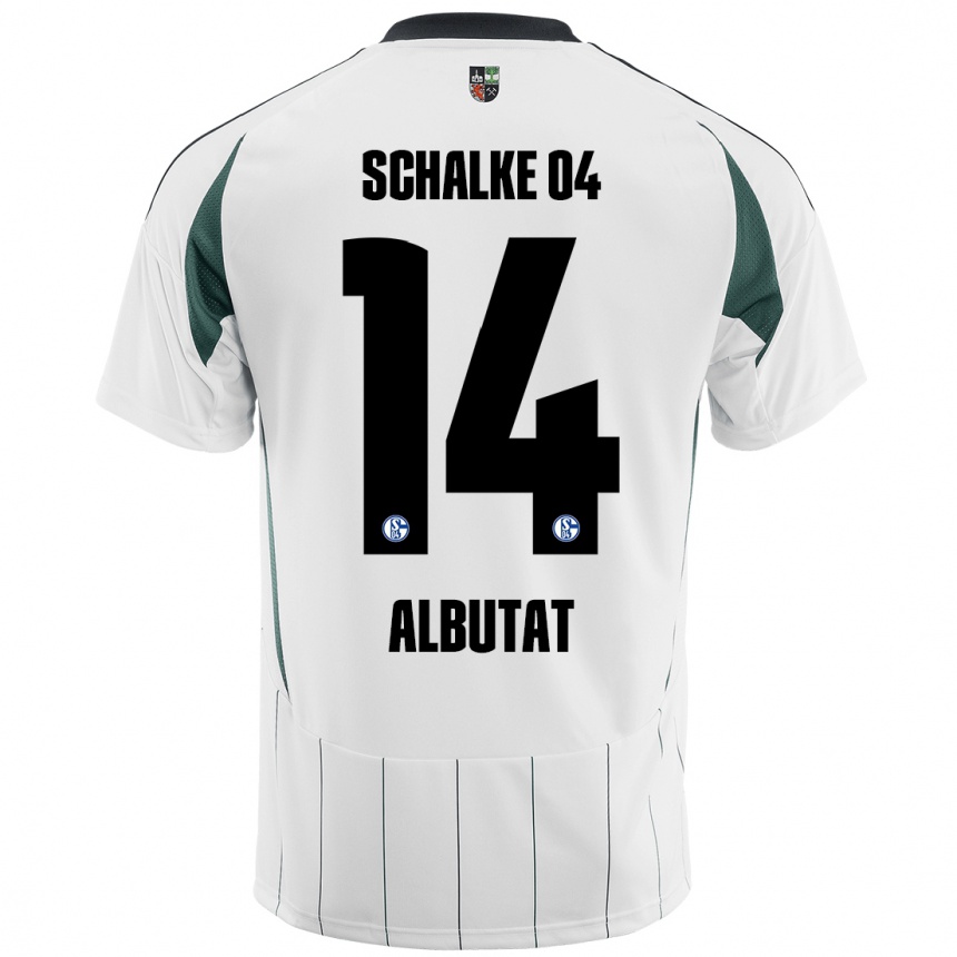 Niño Fútbol Camiseta Tim Albutat #14 Blanco Verde 2ª Equipación 2024/25 México