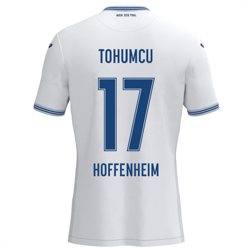 Niño Fútbol Camiseta Umut Tohumcu #17 Blanco Azul 2ª Equipación 2024/25 México