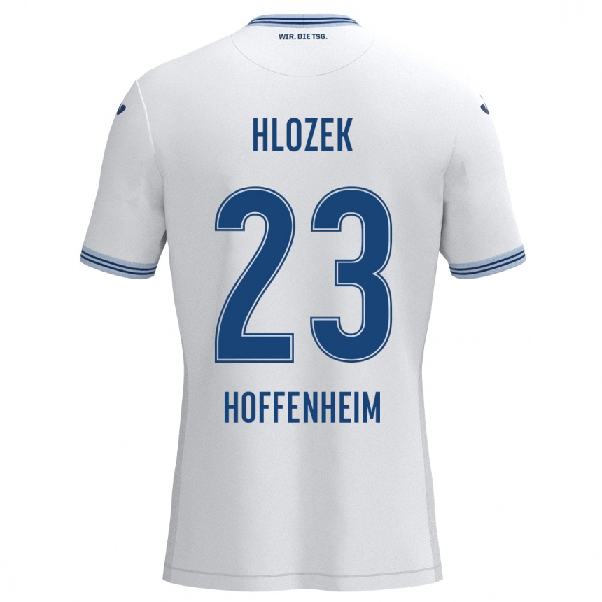 Niño Fútbol Camiseta Adam Hlozek #23 Blanco Azul 2ª Equipación 2024/25 México