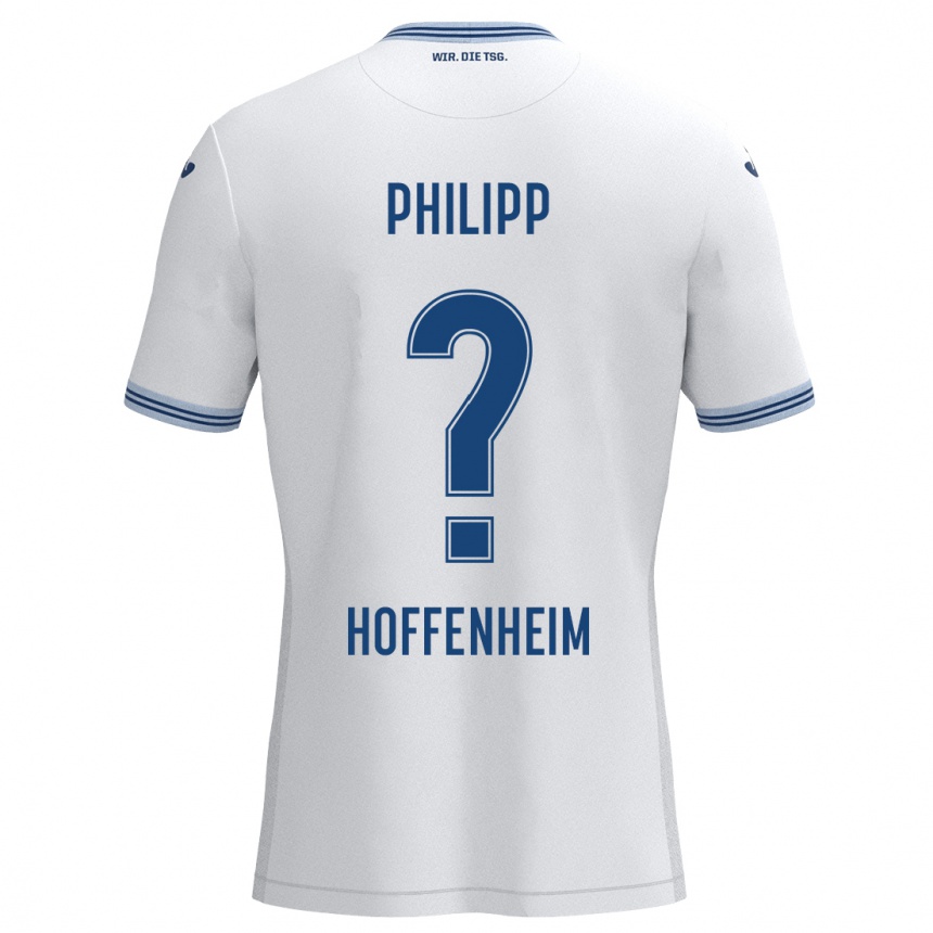 Niño Fútbol Camiseta Tim Philipp #0 Blanco Azul 2ª Equipación 2024/25 México