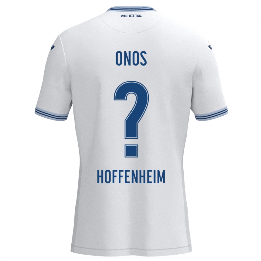 Niño Fútbol Camiseta Melvin Onos #0 Blanco Azul 2ª Equipación 2024/25 México