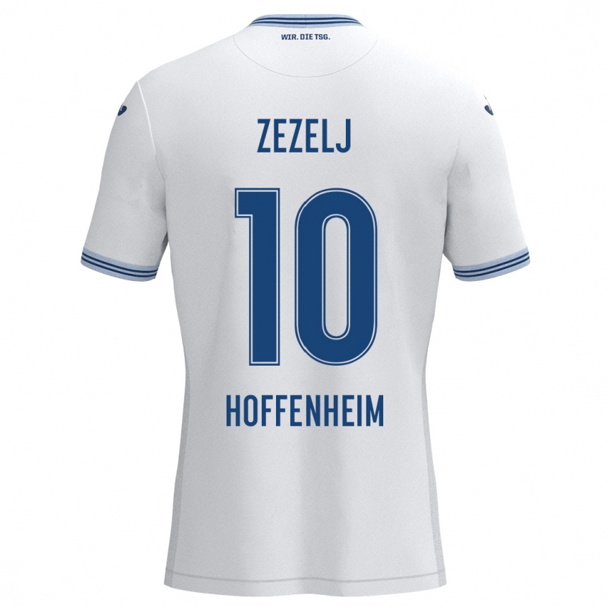 Niño Fútbol Camiseta Neno Zezelj #10 Blanco Azul 2ª Equipación 2024/25 México