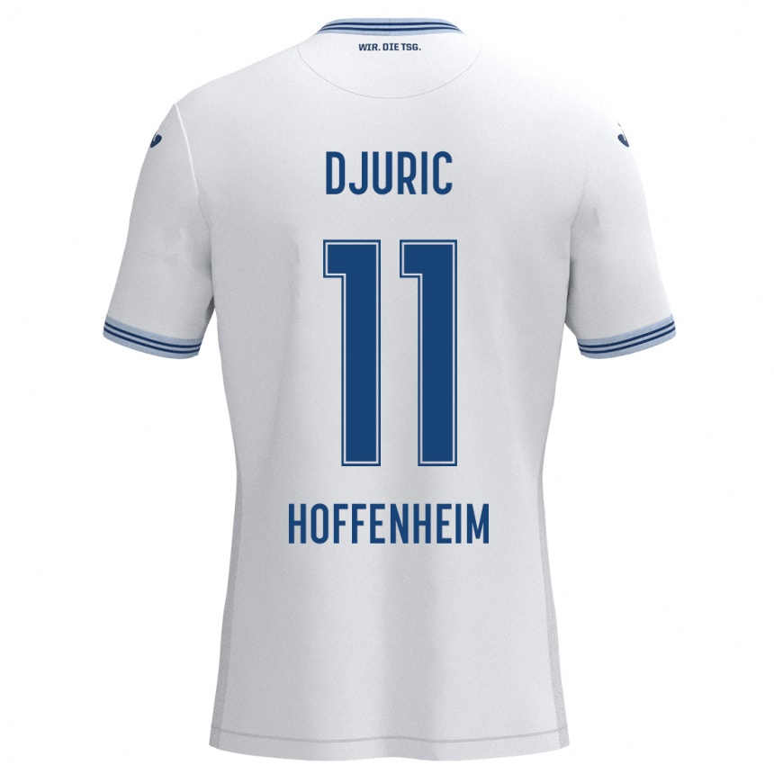 Niño Fútbol Camiseta Luka Djuric #11 Blanco Azul 2ª Equipación 2024/25 México