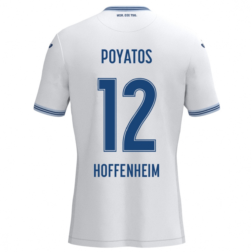 Niño Fútbol Camiseta Miguel Poyatos #12 Blanco Azul 2ª Equipación 2024/25 México