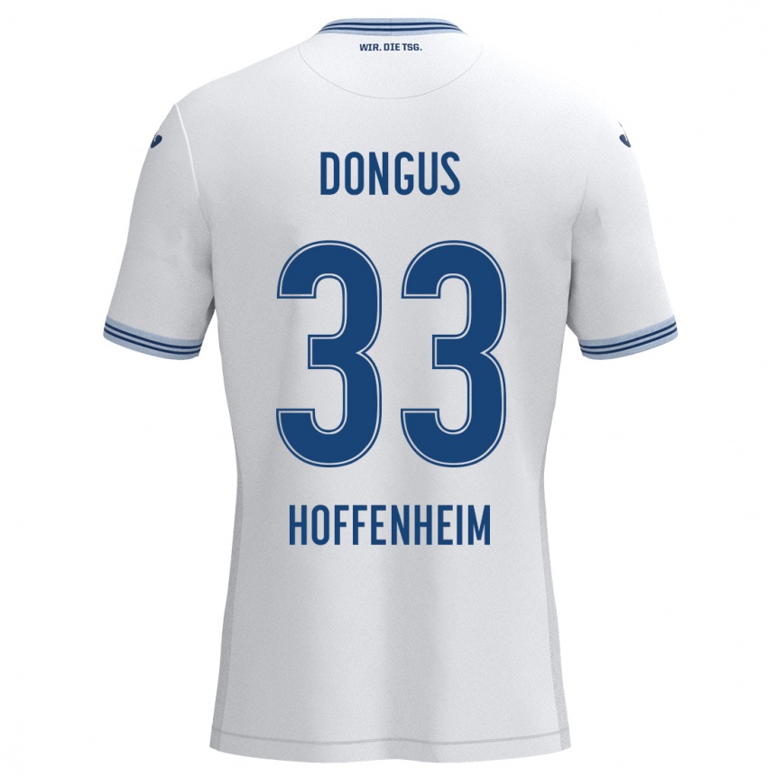 Niño Fútbol Camiseta Fabienne Dongus #33 Blanco Azul 2ª Equipación 2024/25 México