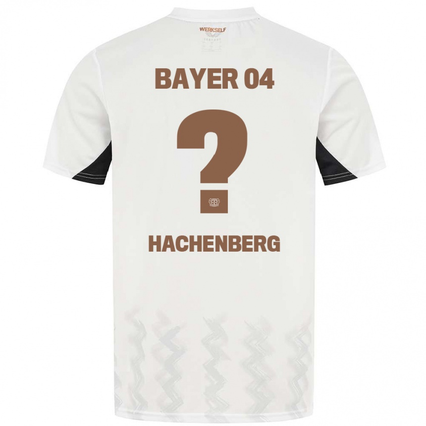 Niño Fútbol Camiseta Merlin Hachenberg #0 Blanco Negro 2ª Equipación 2024/25 México