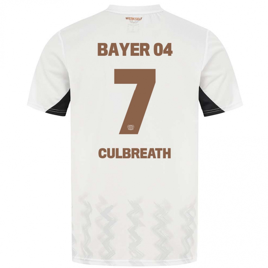 Niño Fútbol Camiseta Montrell Culbreath #7 Blanco Negro 2ª Equipación 2024/25 México