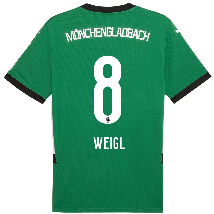 Niño Fútbol Camiseta Julian Weigl #8 Verde Blanco 2ª Equipación 2024/25 México