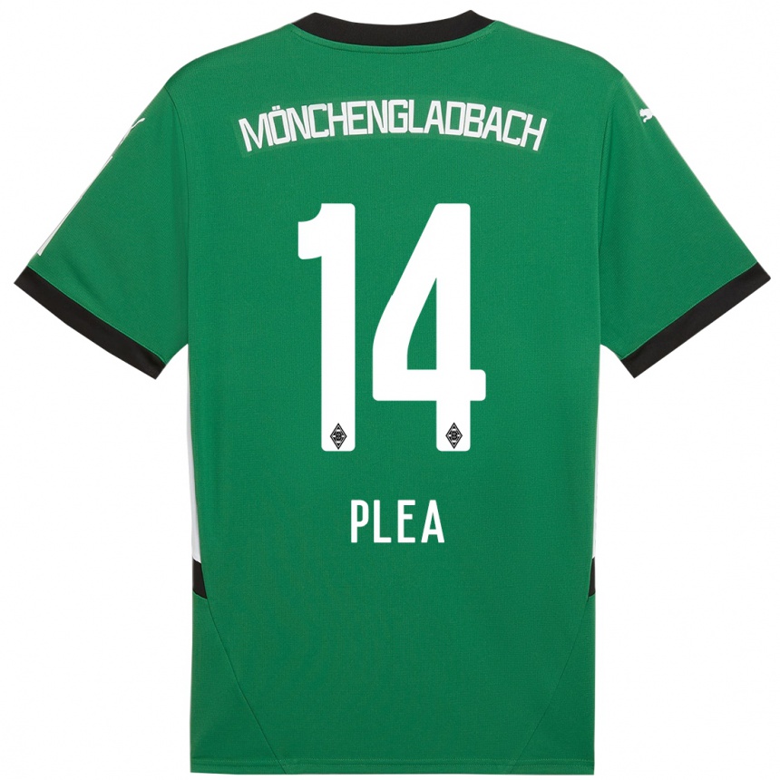 Niño Fútbol Camiseta Alassane Plea #14 Verde Blanco 2ª Equipación 2024/25 México