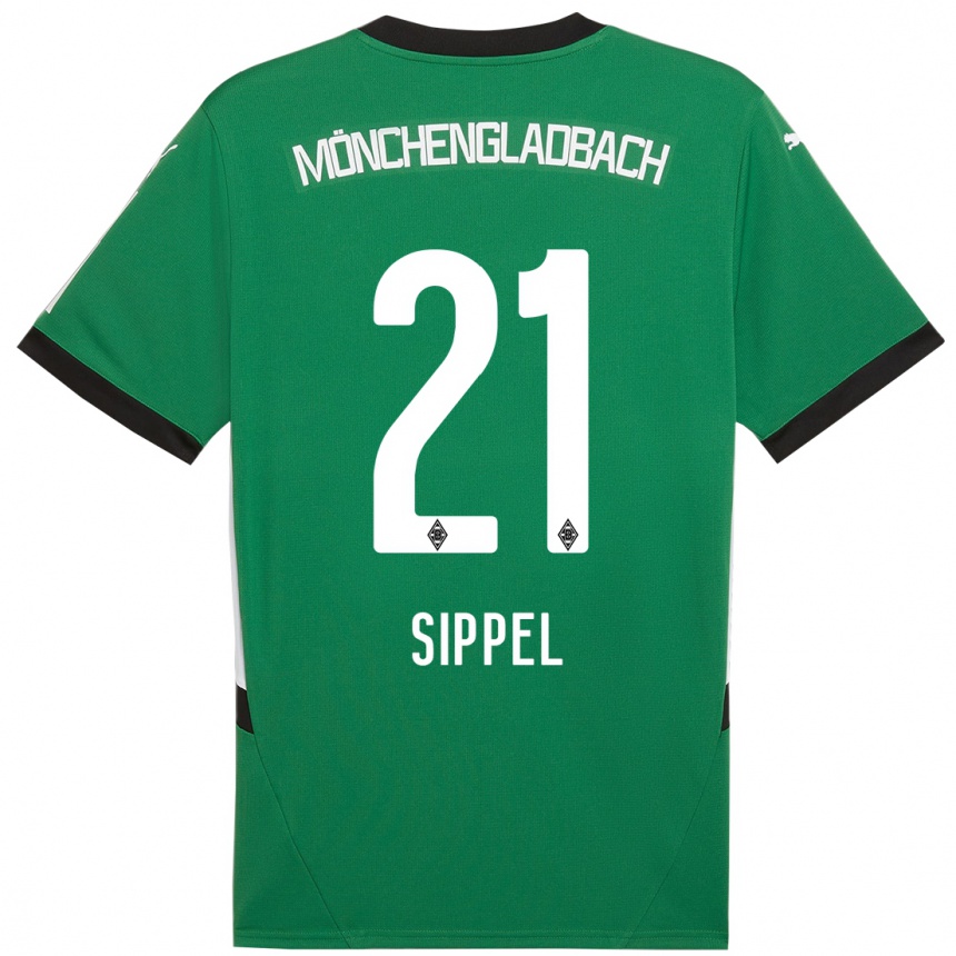 Niño Fútbol Camiseta Tobias Sippel #21 Verde Blanco 2ª Equipación 2024/25 México