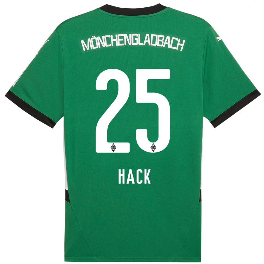 Niño Fútbol Camiseta Robin Hack #25 Verde Blanco 2ª Equipación 2024/25 México