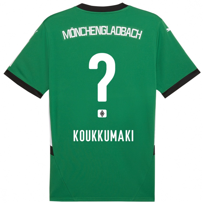 Niño Fútbol Camiseta Taavi Koukkumäki #0 Verde Blanco 2ª Equipación 2024/25 México