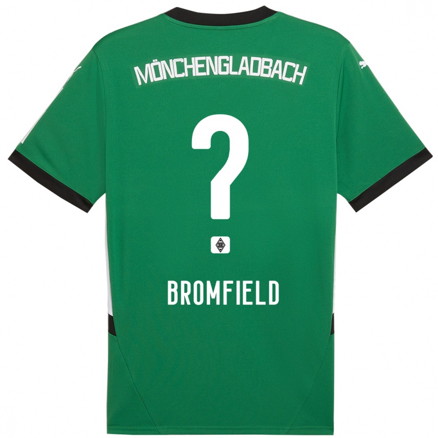 Niño Fútbol Camiseta Rio Bromfield #0 Verde Blanco 2ª Equipación 2024/25 México