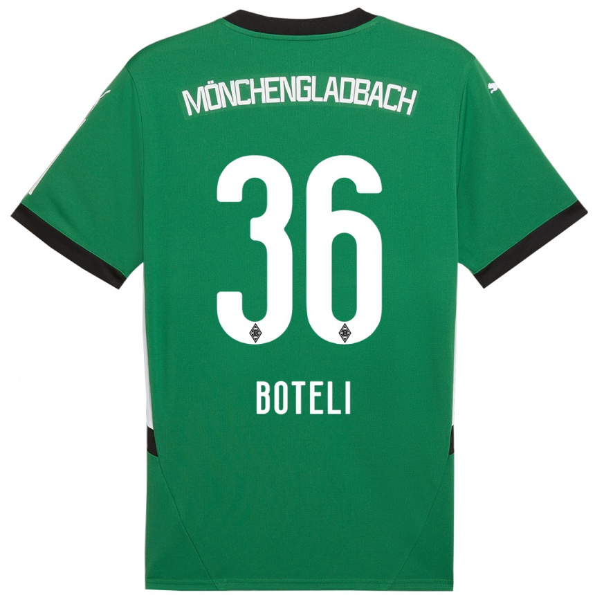 Niño Fútbol Camiseta Winsley Boteli #36 Verde Blanco 2ª Equipación 2024/25 México